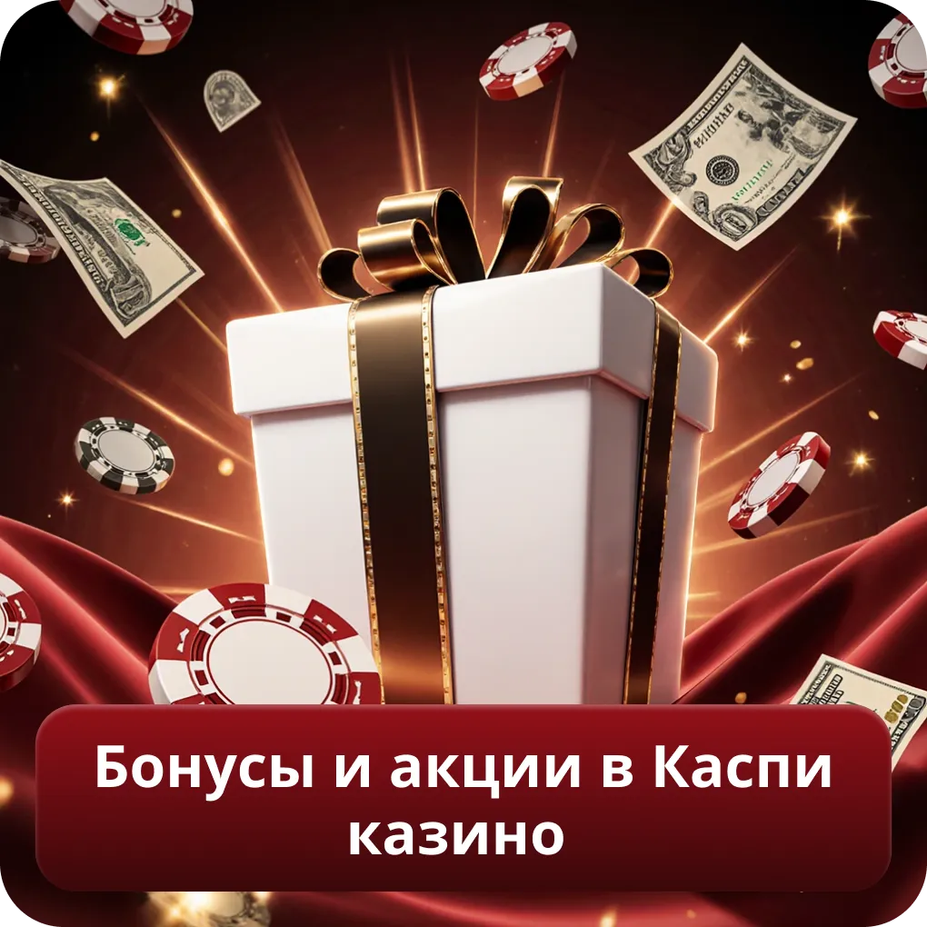 Бонусы и акции в Каспи казино